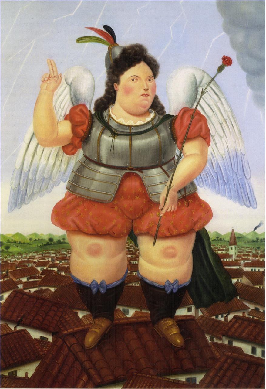 Archangel Fernando Botero Oil Paintings